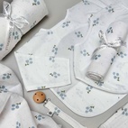 Haklapp med ärm bluebell