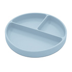 Tallrik delad silikon cloud blue
