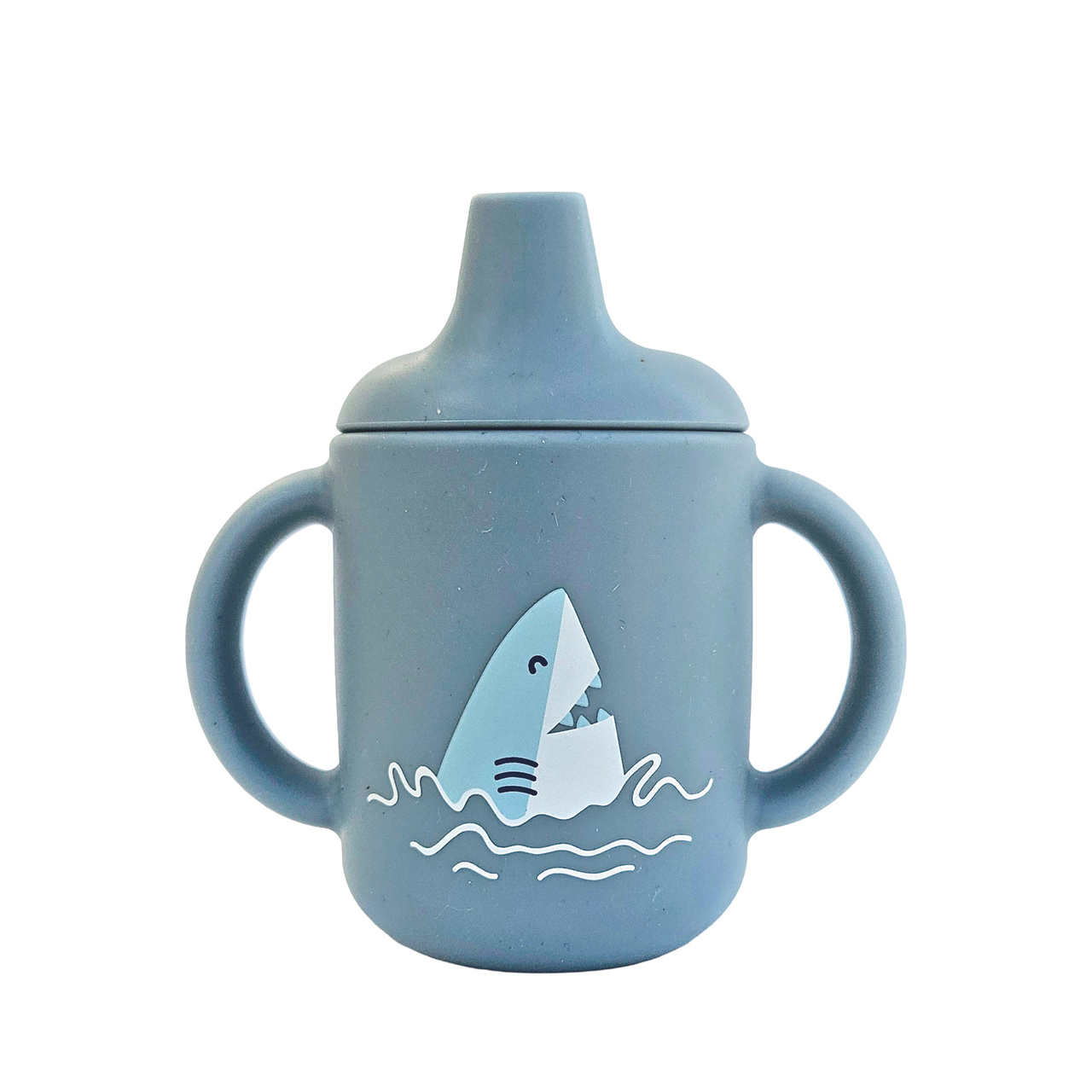 Sippy cup silicone stone blue ocean