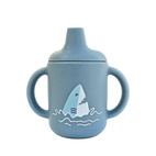 Sippy cup silicone stone blue ocean
