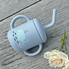 Mugg med sugrör silikon cloud blue ocean