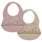 Haklapp silikon 2-pack flowers