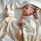 Cuddly rabbit sandshell GOTS